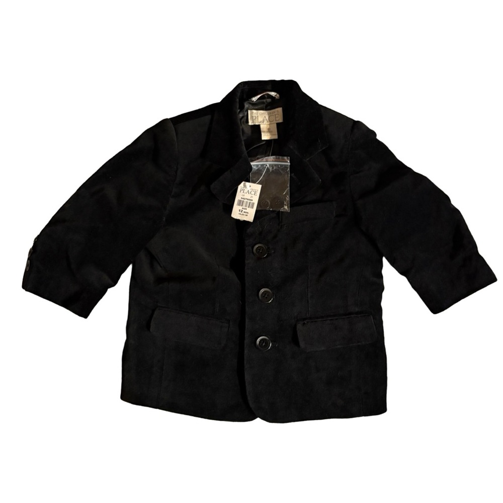 🎩 Baby Boy Black Velvet Blazer NWT | The Children’s Place 12M